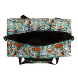 Eco Chic Teal Eco Chic Recycled Cabin Holdall Bag Dogs