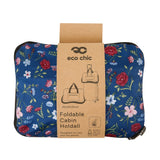 Eco Chic Navy Eco Chic Recycled Cabin Holdall Bag Floral