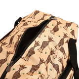 Eco Chic Beige Eco Chic Recycled Cabin Holdall Bag Giraffes
