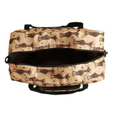 Eco Chic Beige Eco Chic Recycled Cabin Holdall Bag Giraffes
