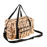 Eco Chic Beige Eco Chic Recycled Cabin Holdall Bag Giraffes