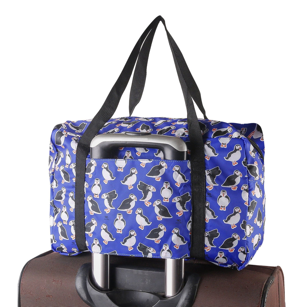Eco Chic Recycled Cabin Holdall Bag Puffins – Eco Chic Retail Ltd