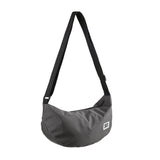 Eco Chic Eco Chic Recycled Canvas Crescent Bag - Carbon