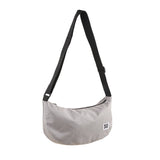Eco Chic Eco Chic Recycled Canvas Crescent Bag - Concrete