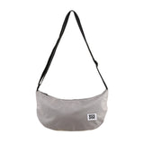 Eco Chic Eco Chic Recycled Canvas Crescent Bag - Concrete