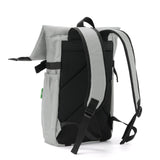Eco Chic Retail Ltd Eco Chic Recycled Canvas Rollup Backpack - Concrete