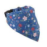 Eco Chic Eco Chic Recycled Dog Bandana - Floral Navy