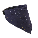 Eco Chic Eco Chic Recycled Dog Bandana - Stars and Moons Navy