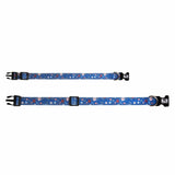 Eco Chic Eco Chic Recycled Dog Collar - Floral Navy