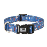 Eco Chic Medium Eco Chic Recycled Dog Collar - Floral Navy