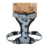 Eco Chic Eco Chic Recycled Dog Harness - Bumble Bees Blue