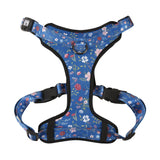 Eco Chic Eco Chic Recycled Dog Harness - Floral Navy