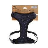 Eco Chic Eco Chic Recycled Dog Harness - Stars and Moons Navy