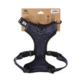 Eco Chic Eco Chic Recycled Dog Harness - Stars and Moons Navy