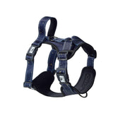 Eco Chic Medium Eco Chic Recycled Dog Harness - Stars and Moons Navy