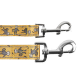 Eco Chic Eco Chic Recycled Dog Lead - Monkeys Mustard