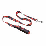 Eco Chic Medium/Large Eco Chic Recycled Dog Lead - Poppies Navy