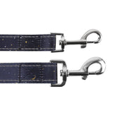 Eco Chic Eco Chic Recycled Dog Lead - Stars and Moons Navy