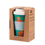 Eco Chic Eco Chic Recycled Travel Cup Highland Cow