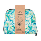 Eco Chic Beige Eco Chic Lightweight Foldable Backpack Shamrocks