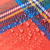 Eco Chic Red Eco Chic Lightweight Foldable Backpack Tartan