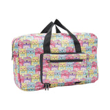 Eco Chic Teal Eco Chic Lightweight Foldable Holdall Glasses Cats